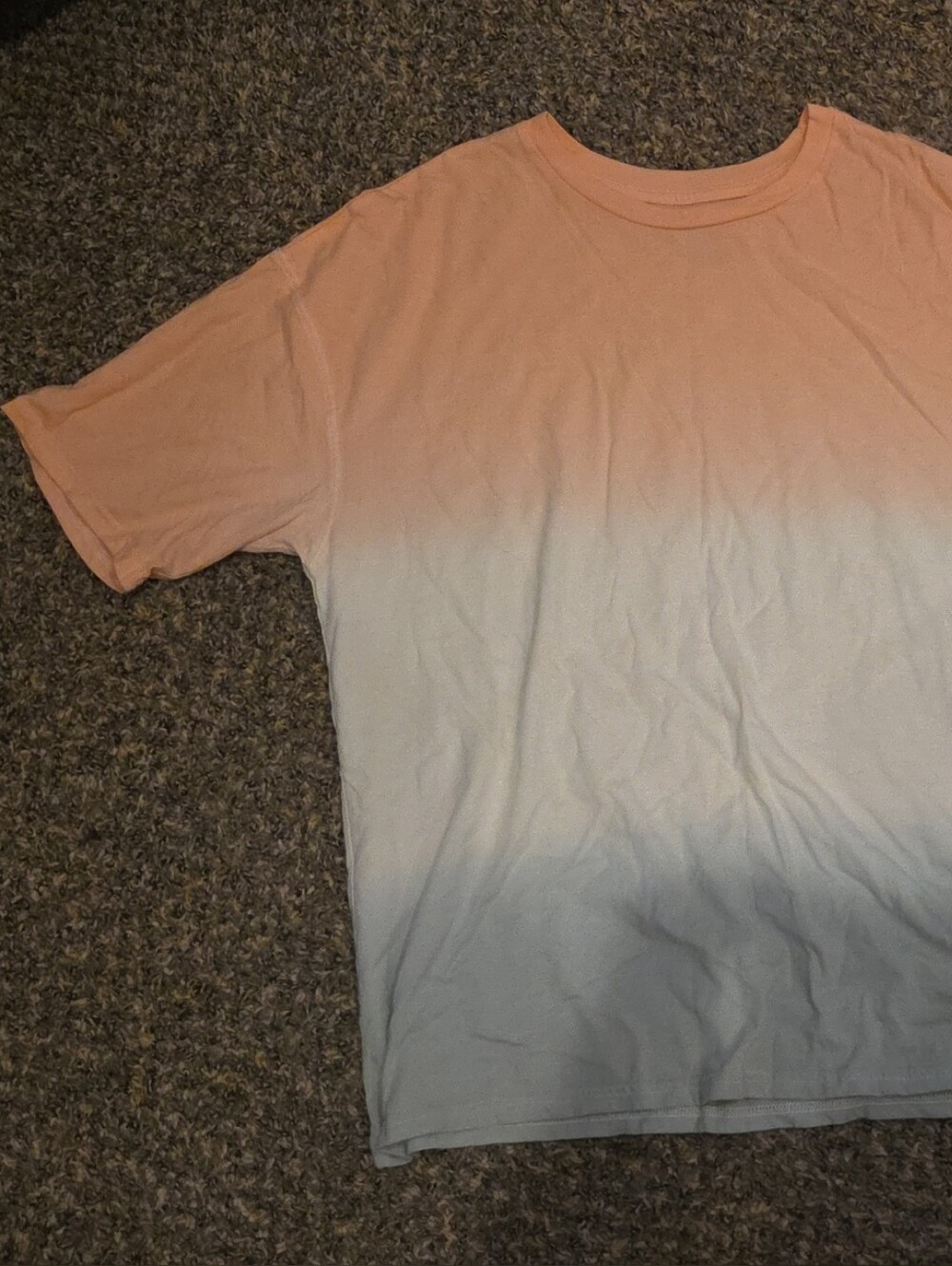 Aeropostale Ombre Peach to Light Blue Short Sleeve Tee
